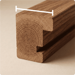 präzise Leistenbreite