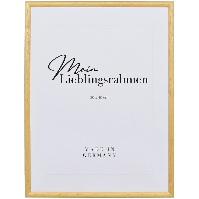 Holzrahmen Ava, Natur, 9x13 cm Kunstglas