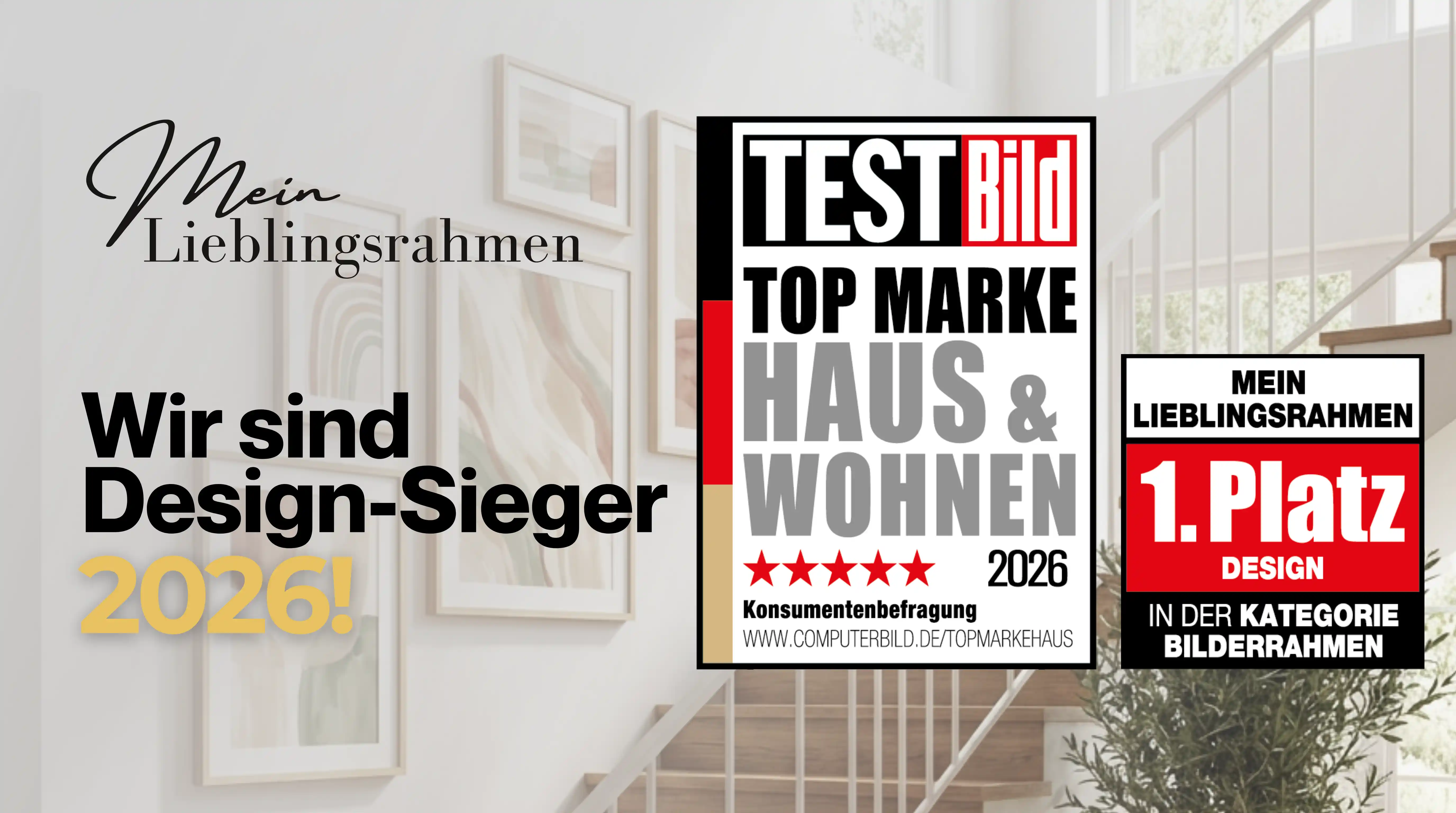 Design-Sieger 2026: MeinLieblingsrahmen auf Platz 1