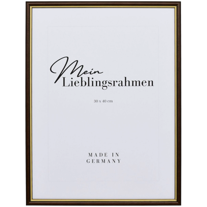 Bilderrahmen Holz Carina Braun 30x30 cm Museumsglas UV 70%