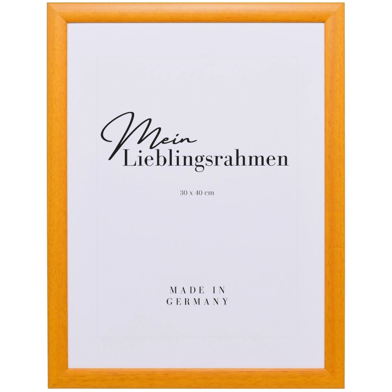 Holzrahmen Greta, Honig, 18x27 cm Kunstglas