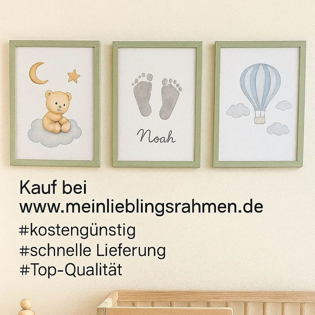 17957145062823485 🖼️✨ Unsere Bilderwand ist endlich komplett!
Ich habe lange nach schlichten, hochwertigen Rahmen gesucht, die gut in unser natürlich eingerichtetes Kinderzimmer passen – und bin bei www.meinlieblingsrahmen.de fündig geworden! 💛
Die Rahmen sind nicht nur super verarbeitet, sondern bringen die Bilder von unserem kleinen Noah richtig schön zur Geltung. Besonders gefällt mir der sanfte Grünton – einfach perfekt für die ruhige, warme Atmosphäre im Babyzimmer. 👶🌿
Die Lieferung kam total schnell und sicher verpackt – wirklich top! Ich finde, gerade bei Kinderzimmern macht es so einen Unterschied, wenn auch die Deko liebevoll und stilvoll ausgesucht ist. 🧸🌙
Danke an @mein_lieblingsrahmen für diesen tollen Service – ich bestelle ganz sicher wieder!