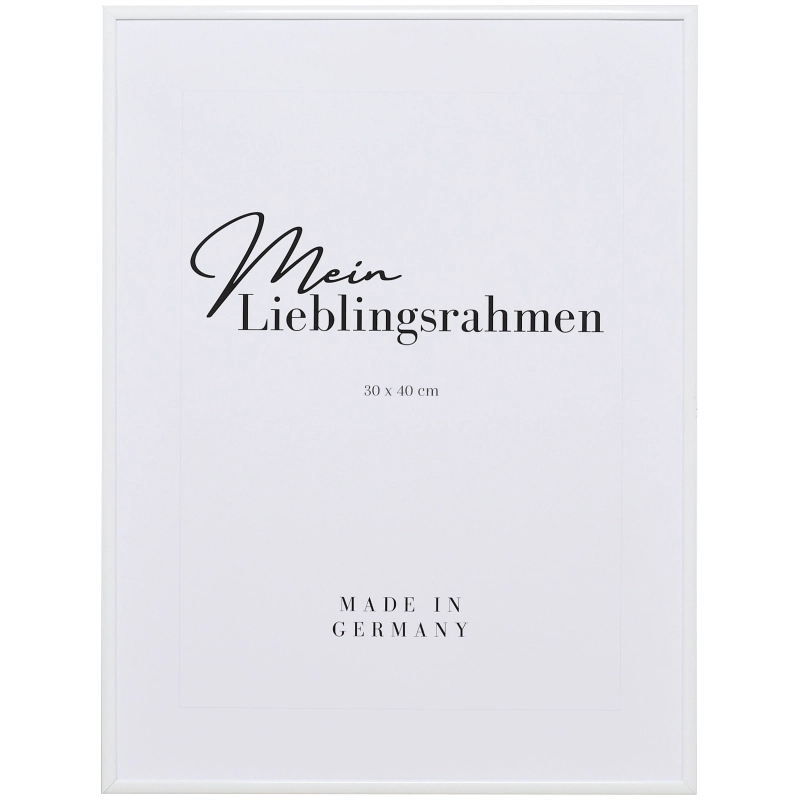 Bilderrahmen Aluminium Luca Weiß 18x27 cm Museumsglas UV 70%