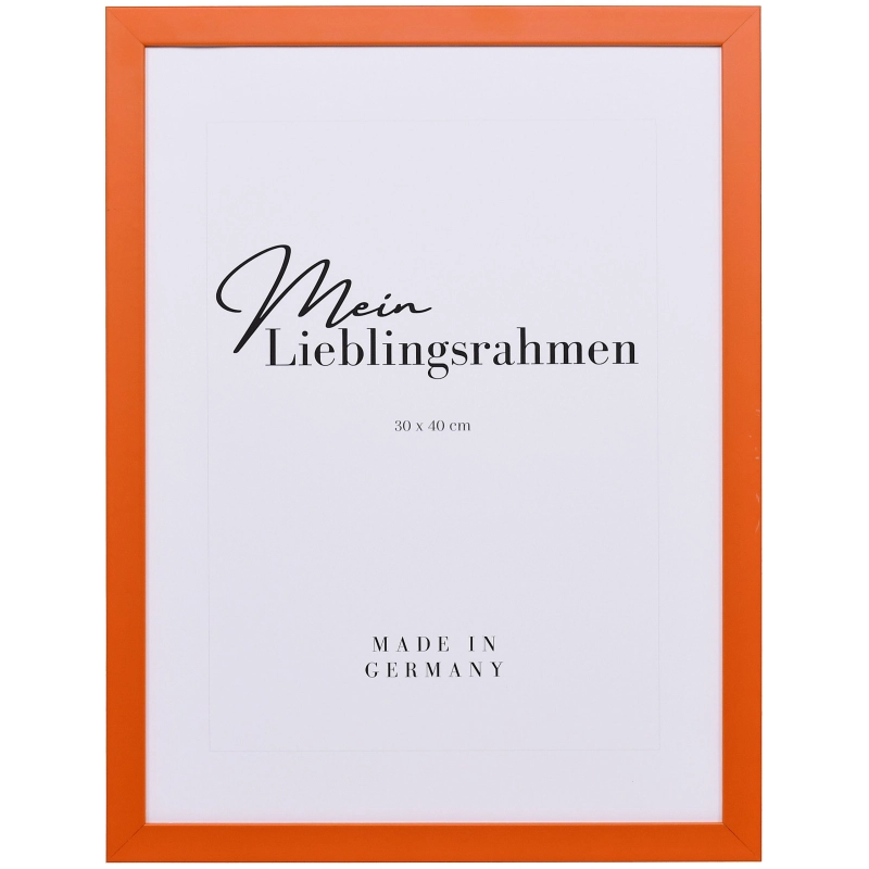 Bilderrahmen Holz Paula Orange 40x60 cm Leerrahmen (ohne Glas / Rückwand)
