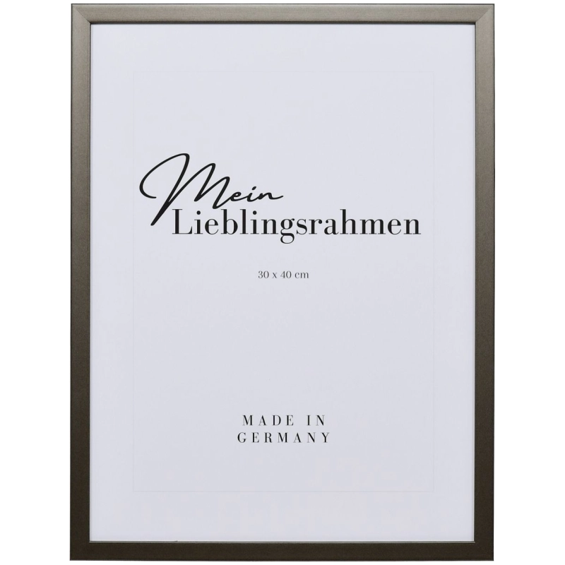 Bilderrahmen Holz Helena Platin 18x27 cm Leerrahmen (ohne Glas / Rückwand)