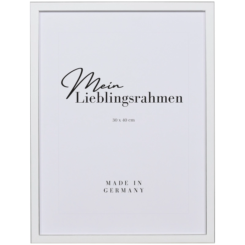 Bilderrahmen Holz Mara Weiß 10x15 cm ohne Glas, mit Rückwand