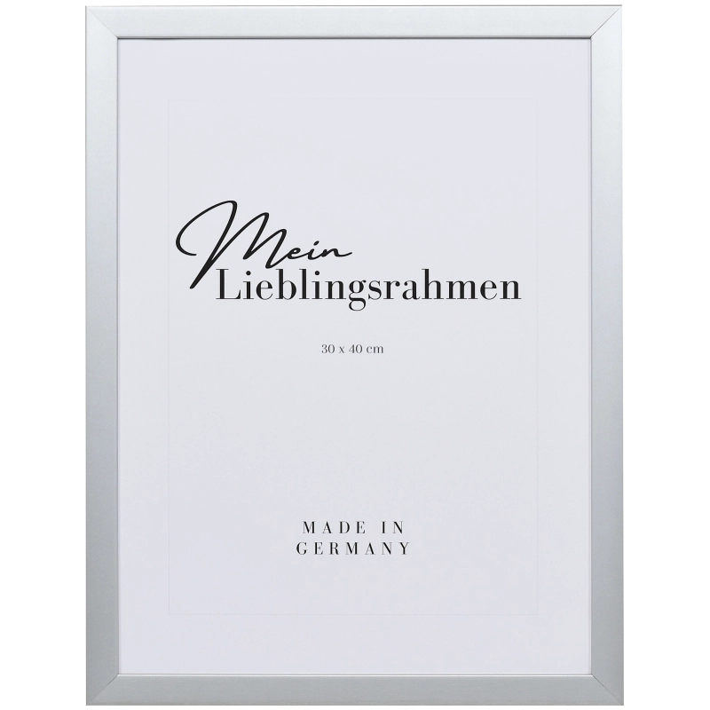 Bilderrahmen Holz Paula Silber 60x80 cm Normalglas