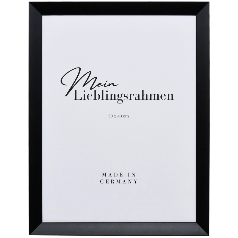 Bilderrahmen Holz Nora Schwarz 40x50 cm Museumsglas Acryl UV 99%