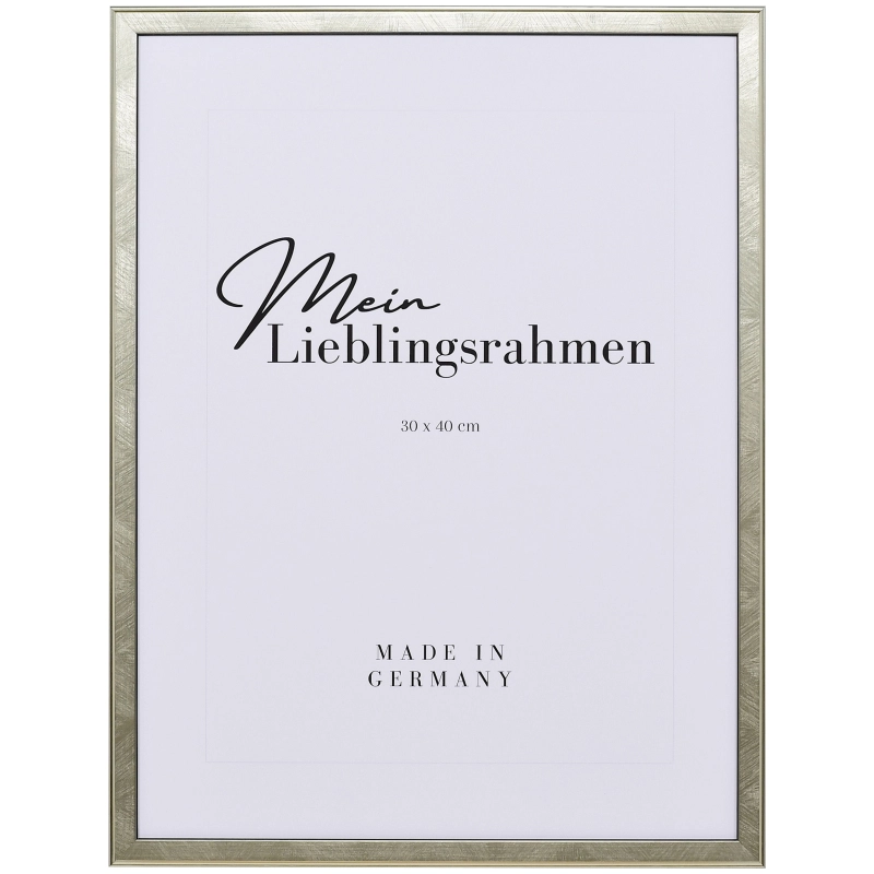 Bilderrahmen Holz Svea Silber 40x60 cm Normalglas